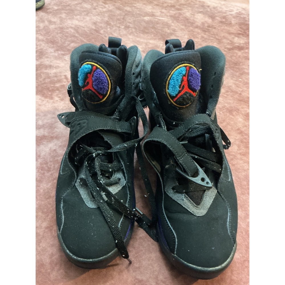 Nike Air Jordan 8 Retro Aqua 2015 Black Concord Blue 305381-025 Mens Size 9.5